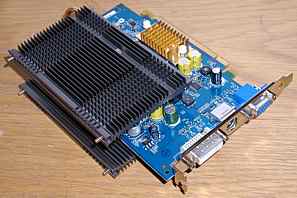 graphics card with large passive heatsink